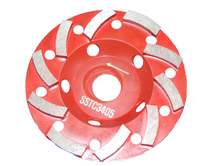 Discuri diamantate - Disc diamantat Tudee slefuire-degrosare beton dur, standard, 125x22.2x8x6mm
