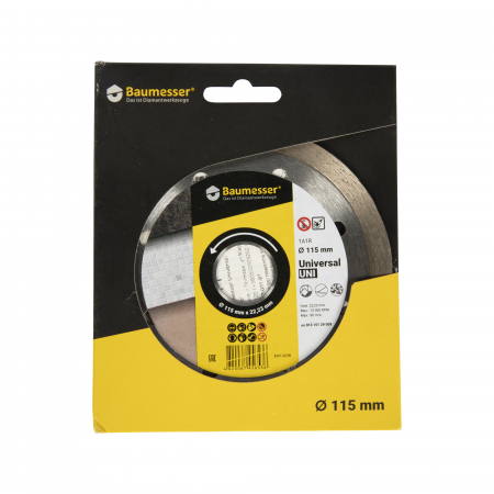 Accesorii - Disc diamantat Universal 115x1,4x8x22,23 Baumesser GF-2166