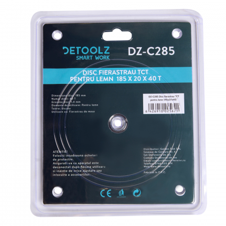 DZ-C285 Disc fierastrau TCT pentru lemn 185x30x40T [1]
