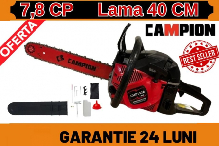 Drujbe pe benzina - Drujba pe Benzina Motofierastrau Campion CMP 1326 7.8 CP, 58 CMC, LAMA Campion 40 CM