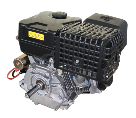 Ducar DH420E Motor benzina 15CP, 420cc, 1C 4T OHV, EU V, ax pana D25.4mm L72mm, pornire electrica [1]