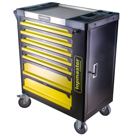 Truse de scule - Dulap scule, 7 sertare echipat cu 182 piese, 550 kg TMP