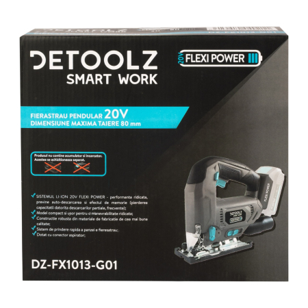 Fierastrau pendular Detoolz, 20V, dimensiune maxima taiere 80mm [14]
