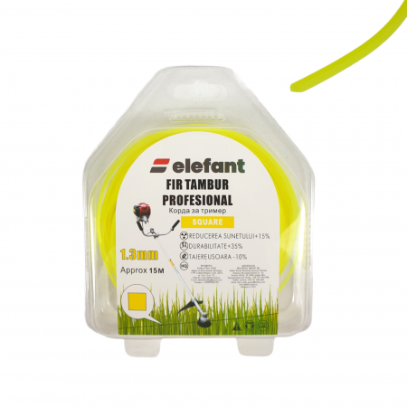 Casa, gradina si ferma - FIR TAMBUR (PATRAT YELLOW) 1.3mm x 15m