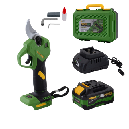 Foarfeci electrice cu acumulatori - Foarfecă electrică PARTNERPRO PP-FE3A 20V Brushless | Tăiere 30 mm, Display Digital
