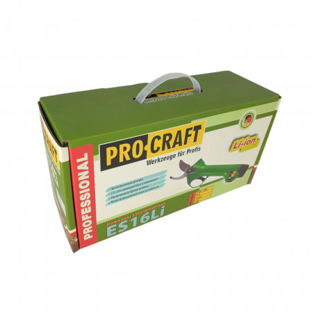 PACHET COMPLET Foarfeca electrica taiat vita de vie cu 2 buc. acumulatori 2Ah-16V Li-Ion + 1 buc. SET Cutit REZERVA Procraft ES16Li [23]