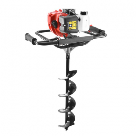 Motoburghie - Foreza de pamant / motoburghiu Hecht 52, 2.4 cp, adancime de forare 73 cm