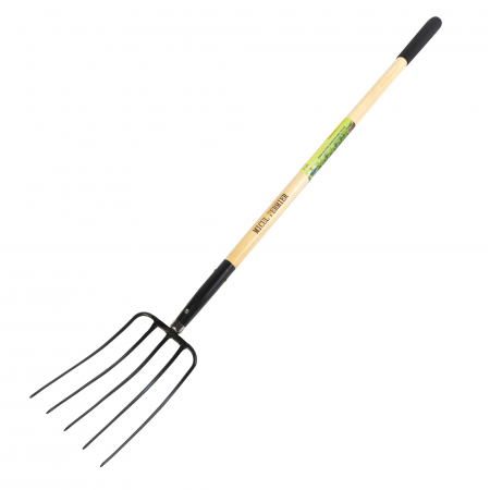 Casa, gradina si ferma - Furca cu 5 dinti, maner lemn, 1520mm