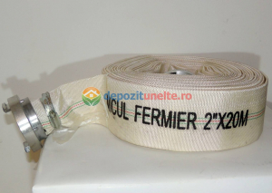 Furtun Pompier insertie textila+cauciuc 2" MICUL FERMIER, GF-0288, 20 m cu capete [6]