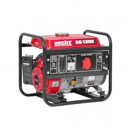Generatoare electrice - Generator de curent Hecht GG 1300, 1100W, 2,4CP, 87cmc, 6h