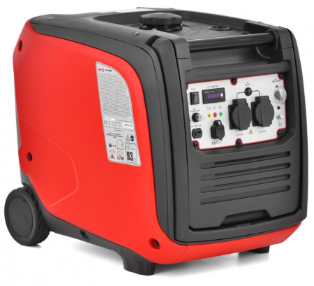 Scule si echipamente - Generator invertor HECHT IG 4500, max 4 kW, motor benzina 4T, 223 CC, 2 x priza 230 V, 1 x 12 V, 2 x USB 5V