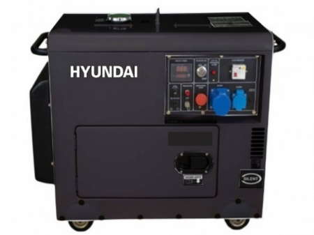 Generatoare pe benzina - GENERATOR TRIFAZAT INSONORIZAT HYUNDAI DHY8601SE-T Putere nominala 7.5 / 5.5kW