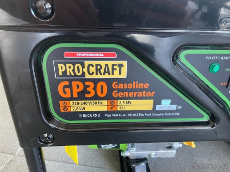 Generator pe benzina ProCraft GP30, 2800W, Capacitate rezervor 12L [6]
