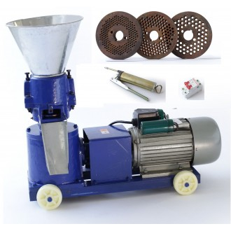 Casa, gradina si ferma - Granulator furaje SY 120 cu 3 matrite, motor inclus