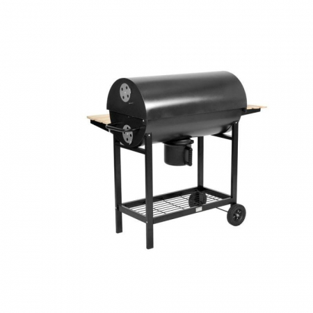 Mobilier pentru gradina - Gratar de gradina HECHT Barrel, din otel, pentru carbune, dimensiuni 108 x 72 cm
