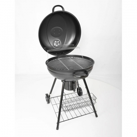 Gratar de gradina HECHT Merida, diametru 53.3 cm, din otel inoxidabil, cu roti [1]