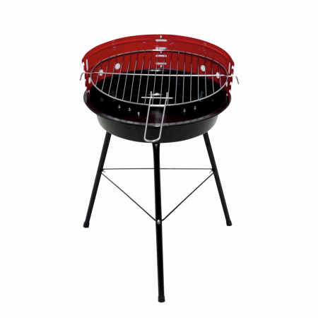 Gratar pe carbuni KLUGMEISTER KY23014, material otel, circular, portabil, inaltime gatire 53 cm, diametru gratar 33 cm [1]