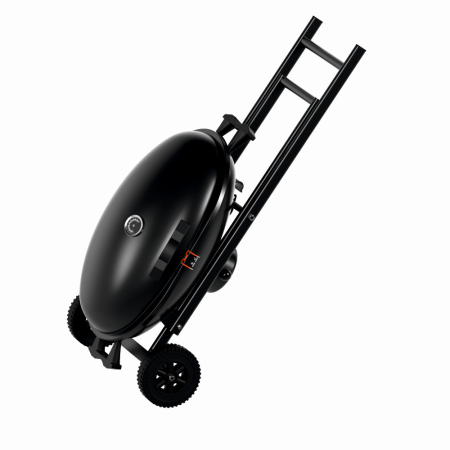 Gratar pe carbuni KLUGMEISTER KY30018, material otel, cu roti deplasare, pliabil, gura golire cenusa, suprafata gatire 54x37 cm [2]