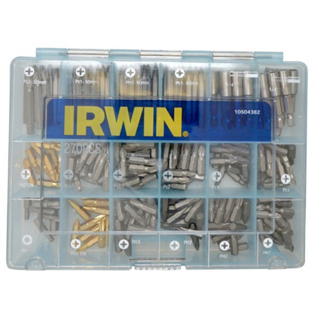 Biti - Irwin Set mixt 270 biti 1/4"