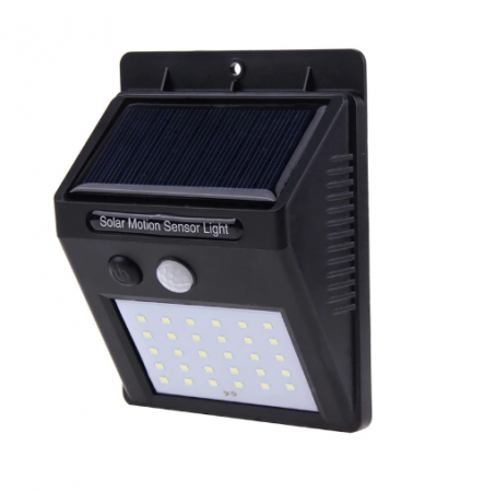 Iluminat si electrice - Lampa cu LED incarcare solara si senzor de miscare 30 x LED