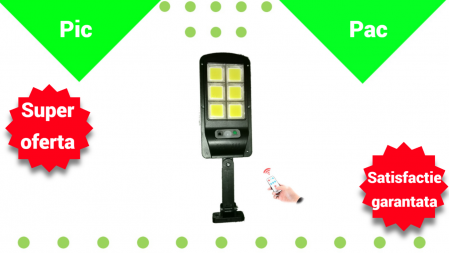 Scule si echipamente - Lampa solara LED cu senzor de miscare si unghi de inductie 120 grade