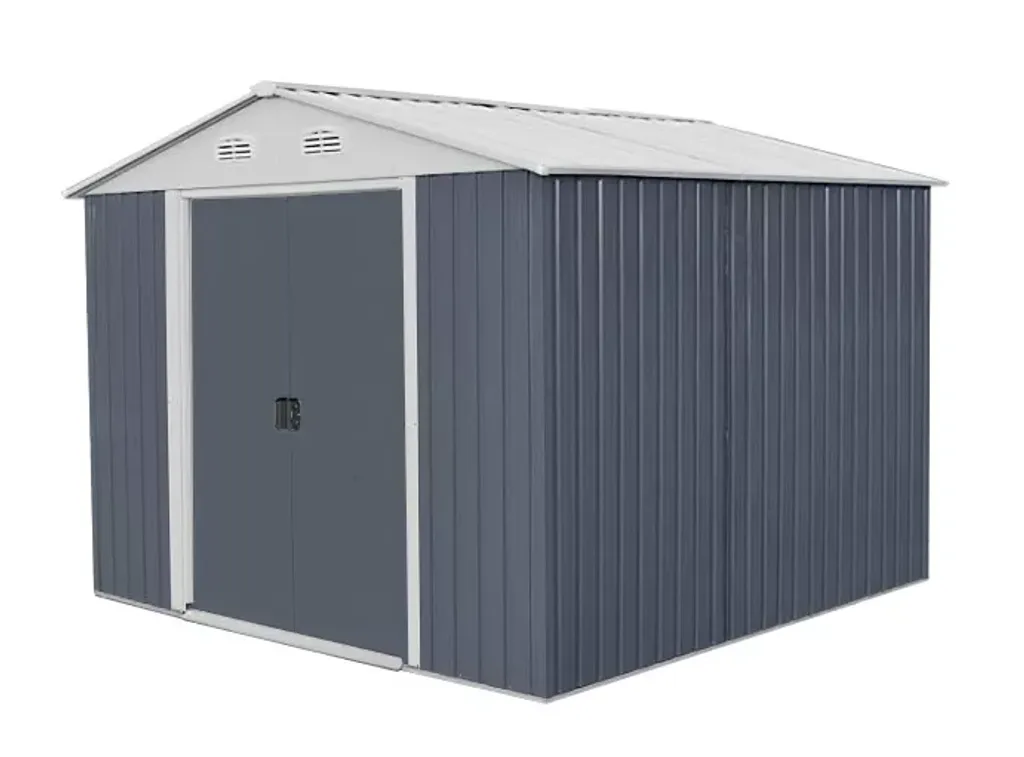 Organizare si depozitare - Magazie pentru lemne si unelte Hecht 10 x 10 din tabla 291 x 291 x 214 cm