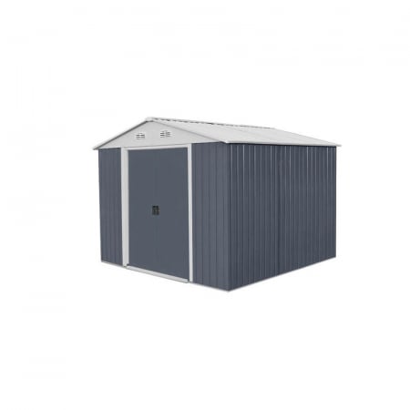 Organizare si depozitare - Magazie pentru lemne si unelte Hecht 12 x 10 plus cadru si pereti metalici dimensiuni 367 x 301 x 214 cml*l*h
