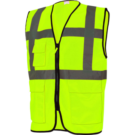 Imbracaminte de protectie - Manager 5B53 M Vesta reflectorizanta, galben fluo, masura XL
