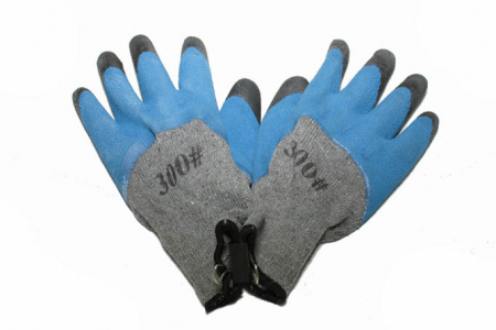 Echipamente pentru protectia muncii - Manusi SAFE ALBASTRE degete NEGRE 10buc/set