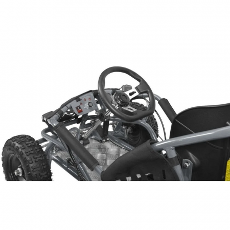 Masina buggy HECHT 54812 SILVER, cu acumulatori 48 V/12 Ah, 1000 W, 35 km/h, autonomie 30 km [2]