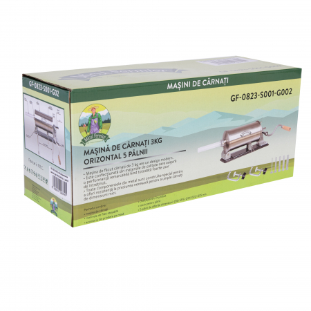 Masina de carnati 3kg ORIZONTAL 5 palnii [8]
