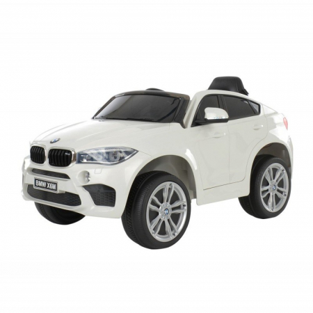 Masina de jucarie cu baterie - bmw x6 - alba - BMWX6-WHITE [1]