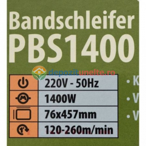 Masina de slefuit ProCraft PBS1400, 120-260 m/min, 457 mm x 76 mm, 1400W [4]