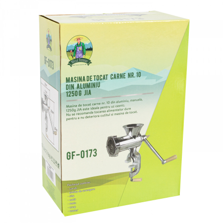 Masina de tocat carne manuala Nr.10 Micul Fermier GF-0173, Aluminiu [2]