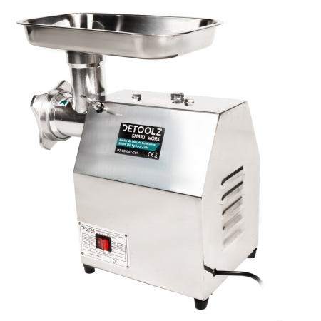 Mașină de tocat carne profesională Detoolz  – 800 W, inox alimentar, 150 kg/h, 2 site incluse [3]