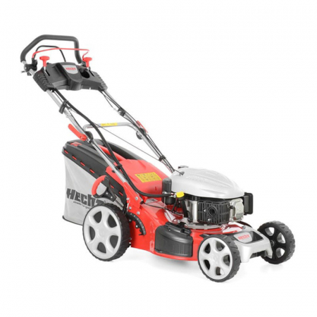 Masini de tuns iarba/gazon - Masina de tuns iarba HECHT 5484 SXE 5in1, motor termic, capacitate cilindrica 135 CC, putere 5 CP, latime de lucru 46 cm, cu autopropulsie