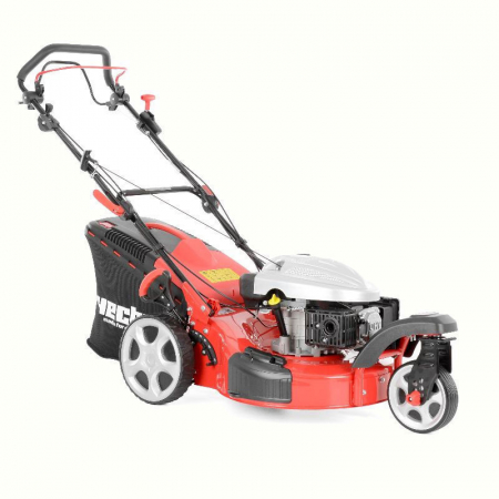 Masini de tuns iarba/gazon - Masina de tuns iarba HECHT 5533 SW 5in1 HECHT5533SW5IN1, motor benzina, 4.9 CP, capacitate cilindrica 173 cmc, latime lucru 51 cm, autopropulsie