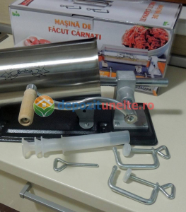 Masina de umplut carnati 4kg Micul Fermier - Orizontal + 5 PALNII DPU-GF-0822 [11]