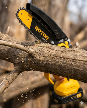 Mini drujba 8" pe acumulator cu 2 acumulatori 21V /2Ah si incarcator ROTOR RBS-82motor brushless, motor brushless, 21V [14]