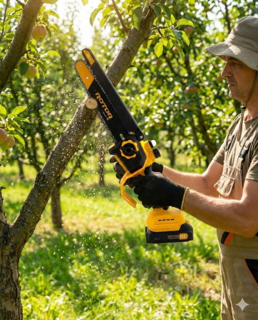 Mini drujba 8" pe acumulator cu 2 acumulatori 21V /2Ah si incarcator ROTOR RBS-82motor brushless, motor brushless, 21V [13]