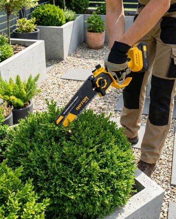 Mini drujba 8" pe acumulator cu 2 acumulatori 21V /2Ah si incarcator ROTOR RBS-82motor brushless, motor brushless, 21V [15]