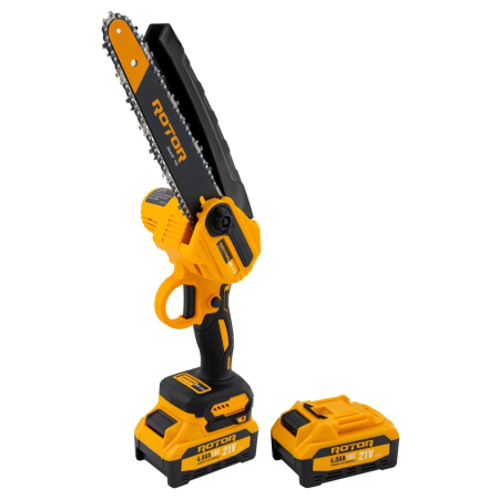 Mini Drujba pe Acumulator ROTOR RMC218, 21V, 4Ah, 900W, Viteză 4500 rot/min, Lama 20 cm, Include 2 Acumulatori [7]