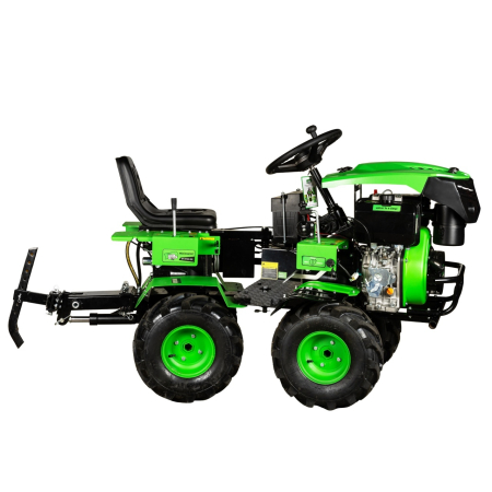 Mini tractor Micul Fermier, 17cp 530cc, motor pe motorina 4T, 4X4, 4 viteze, pornire electrica, 2 cutii de viteze, sistem hidraulic [4]
