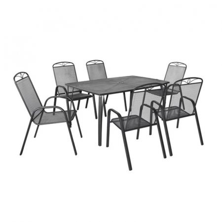 Mobilier pentru gradina - Mobilier pentru gradina Hecht navassa set 6 contine 1 masa si 6 scaune
