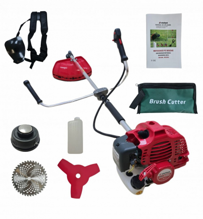 Motocoase - Motocoasa benzina ELEFANT MC4300, Motor de 52cc, Ham si accesorii incluse in pachet