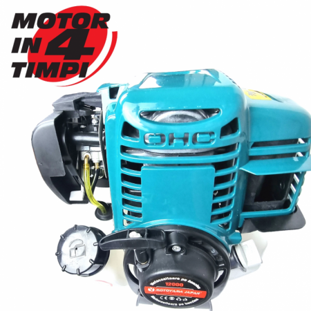 Motocoasa  MotoYama T5600, pe BENZINA cu  MOTOR 4 TIMPI, 7.H CP, 12000RPM, 4 MODURI DE TAIERE,  6  Accesorii [1]