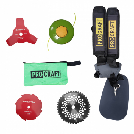 MOTOCOASA PROCRAFT T5600, MOTOR 4 TIMPI, 7.6CP, 5600W, 4 MODURI DE TAIERE, MOTOCOSITOARE PE BENZINA [6]