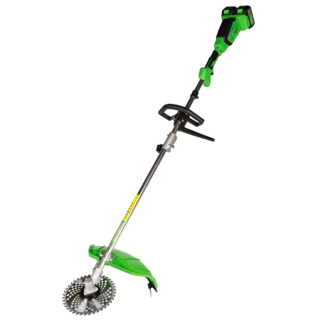 Gradina  - Motocoasa (Trimmer) electrica Micul Fermier 2x20V, 2 acumulatori 4Ah, maner simplu, motor fara perii