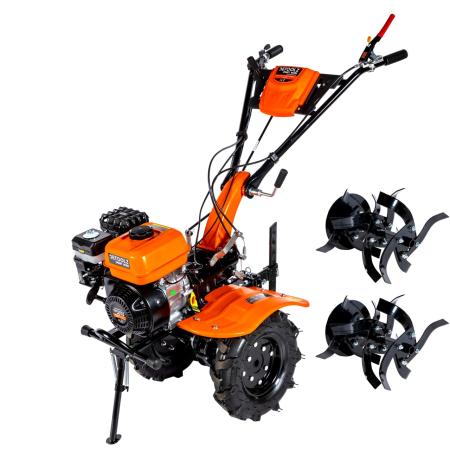 Motocultor DETOOLZ 8.5CP 208CC, benzina,4T, 3 viteze, pornire manuala, cu roti [18]
