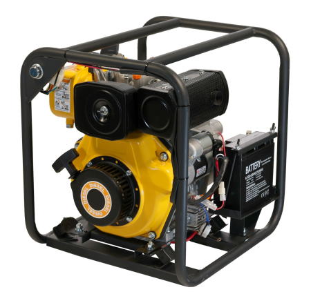Motopompa diesel ProGARDEN 2” – 4.5 CP, 700 l/min, pornire electrică, pentru apă curată ideală pentru irigații, drenaje și alimentări cu apă [2]